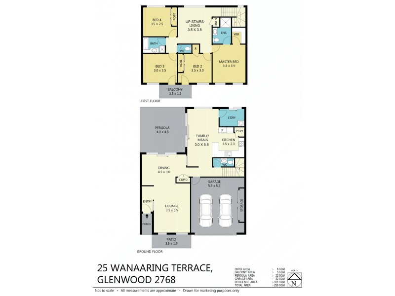 25 Wanaaring Tce, Glenwood NSW 2768 Floorplan