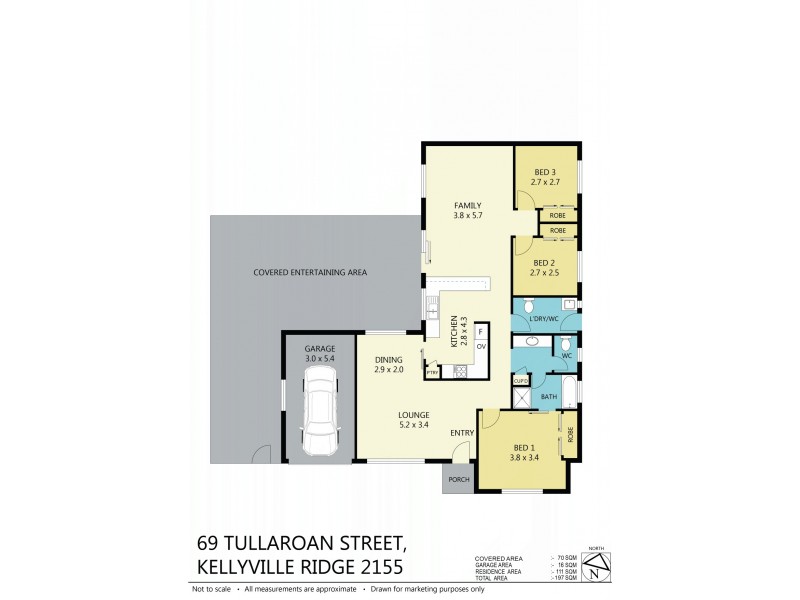 69 Tullaroan St, Kellyville Ridge NSW 2155 Floorplan