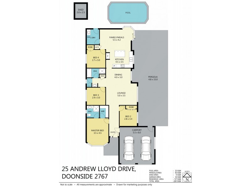 25 Andrew Lloyd Dr, Doonside NSW 2767 Floorplan