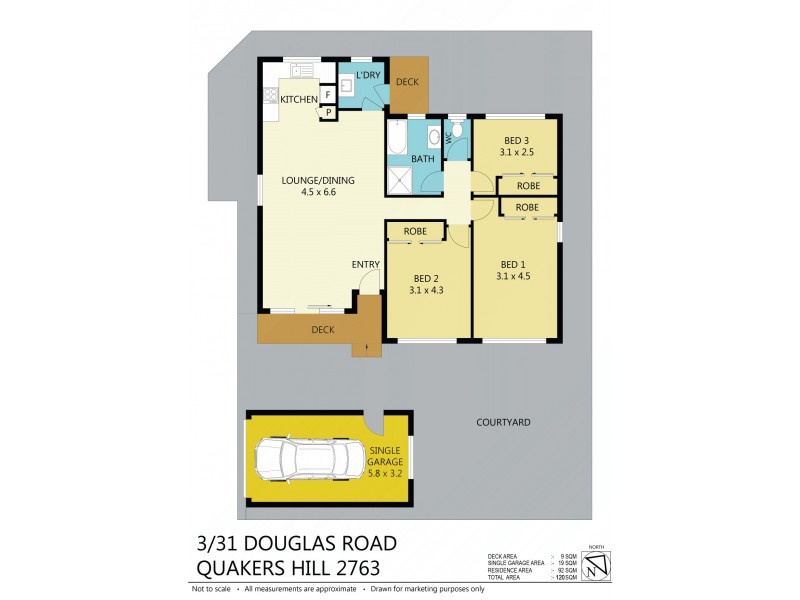 3/31 Douglas Rd, Quakers Hill NSW 2763 Floorplan