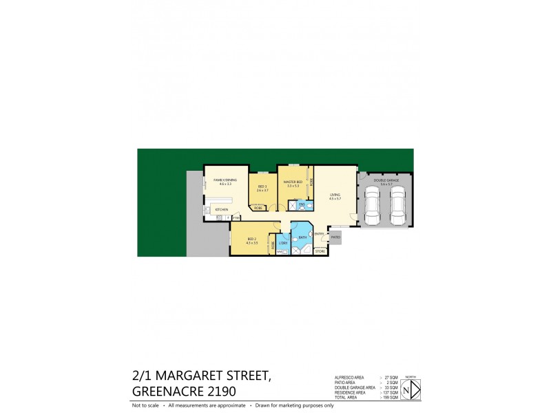 2/1 Margaret St, Greenacre NSW 2190 Floorplan