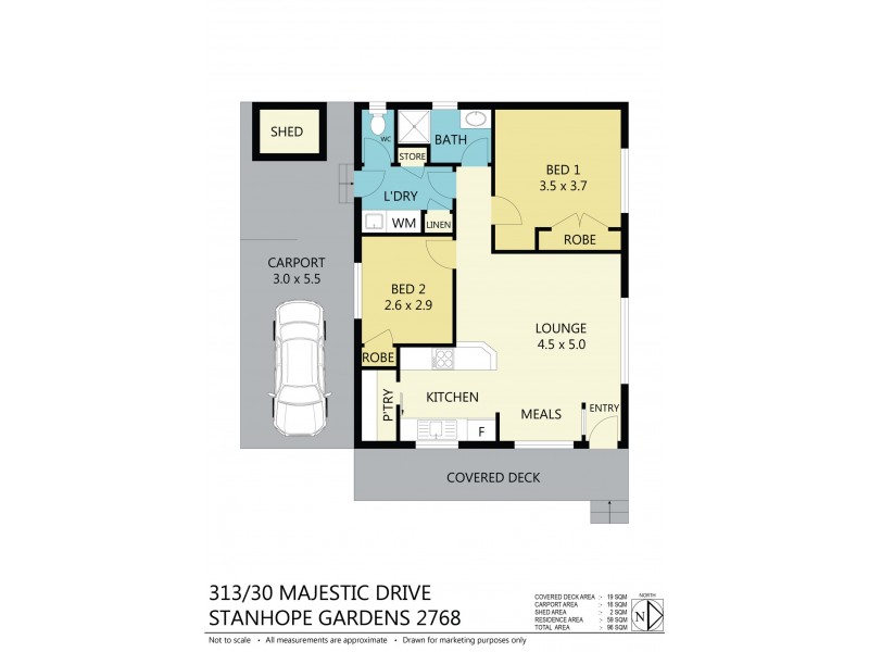 313/30 Majestic Dr, Stanhope Gardens NSW 2768 Floorplan