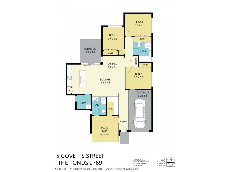 5 Govetts St, The Ponds NSW 2769 Floorplan