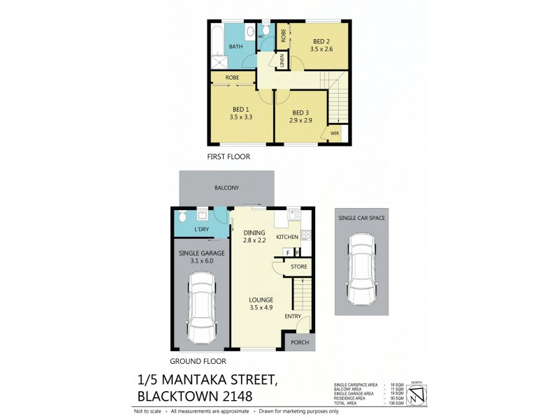 1/5 Mantaka St, Blacktown NSW 2148 Floorplan