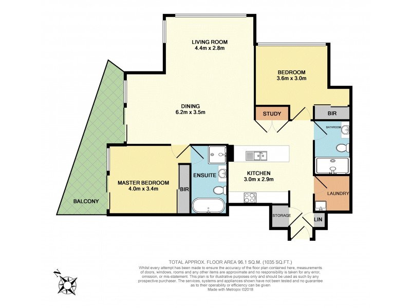 4902/330 Church St, Parramatta NSW 2150 Floorplan