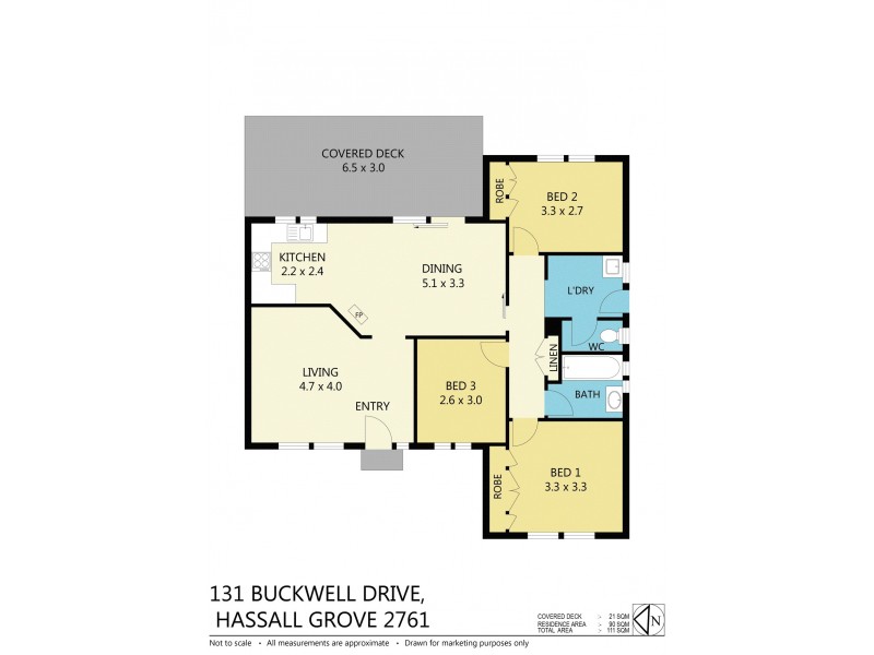 131 Buckwell Dr, Hassall Grove NSW 2761 Floorplan