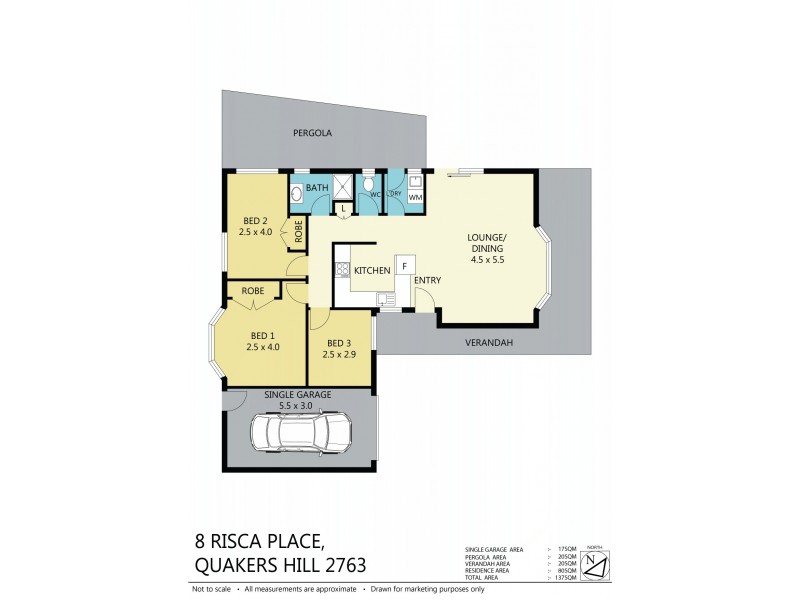 8 Risca Pl, Quakers Hill NSW 2763 Floorplan