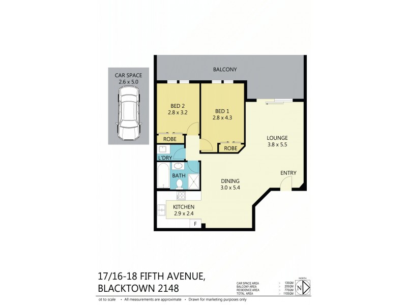 Unit 17/16-18 Fifth Ave, Blacktown NSW 2148 Floorplan