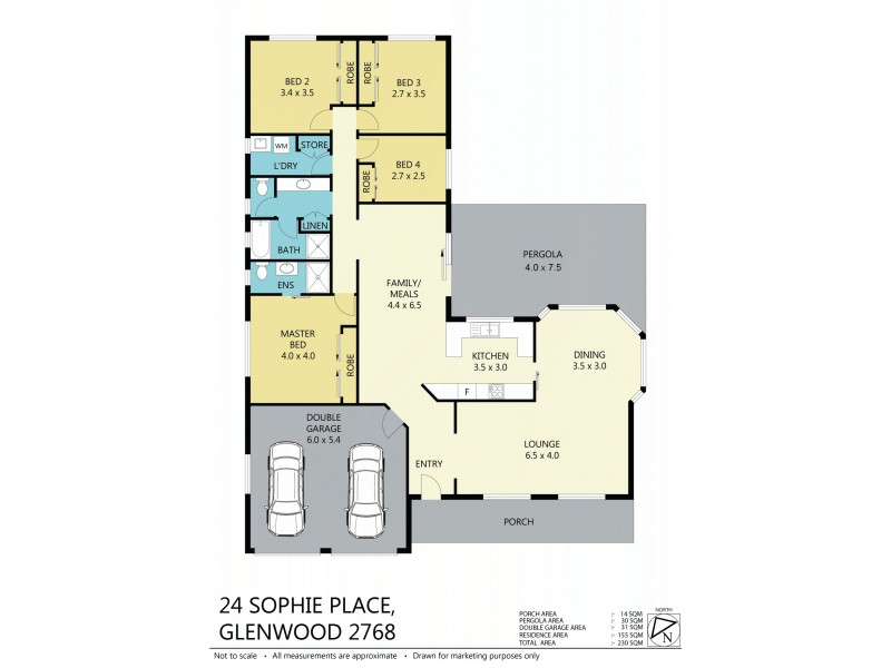 24 Sophie Pl, Glenwood NSW 2768 Floorplan