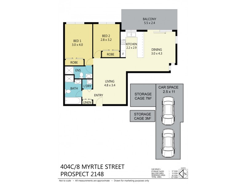 Unit 404C/8 Myrtle St, Prospect NSW 2148