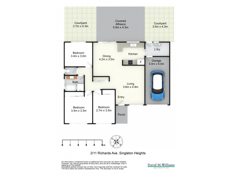 2/11 Richards Avenue, Singleton NSW 2330 Floorplan