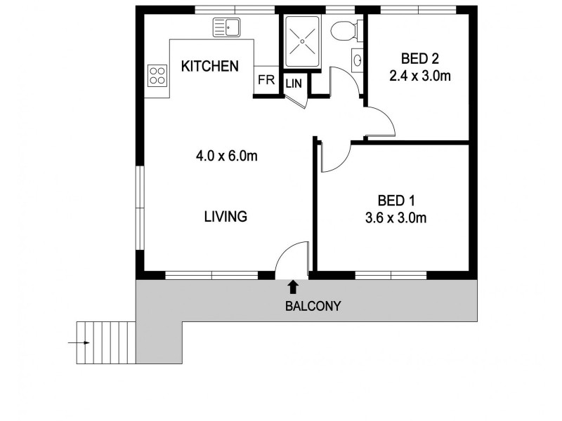4/28 Warlters Street, Port Macquarie NSW 2444 Floorplan