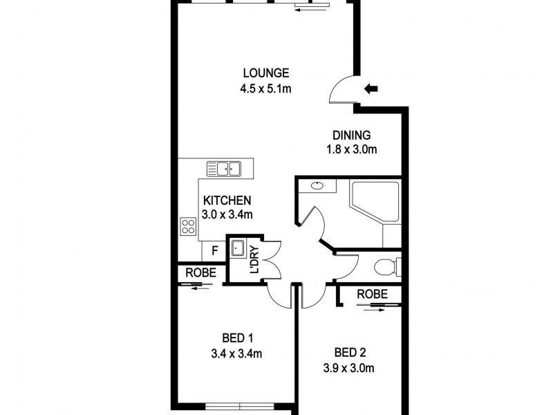9/48 Pacific Drive, Port Macquarie NSW 2444 Floorplan