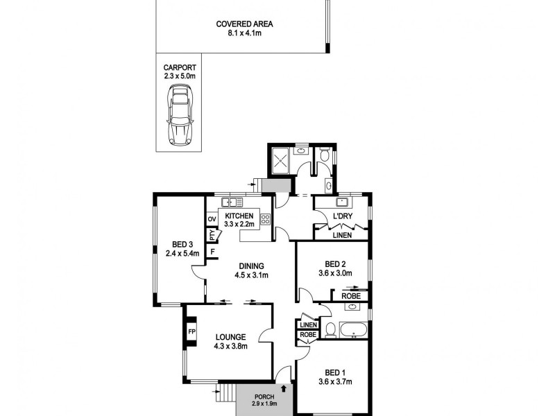 224 Hastings River Drive, Port Macquarie NSW 2444 Floorplan