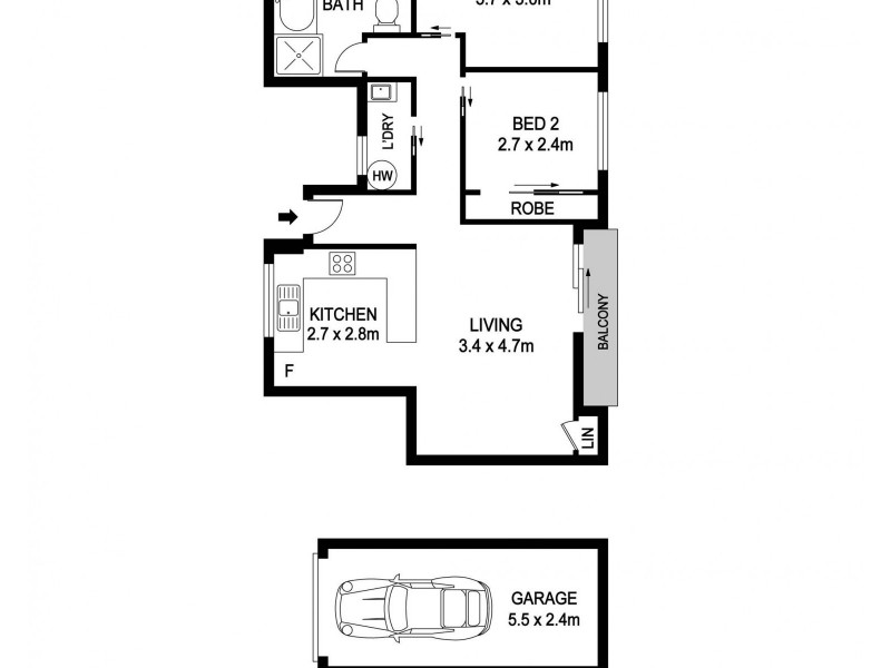 8/2 Waugh Street, Port Macquarie NSW 2444 Floorplan