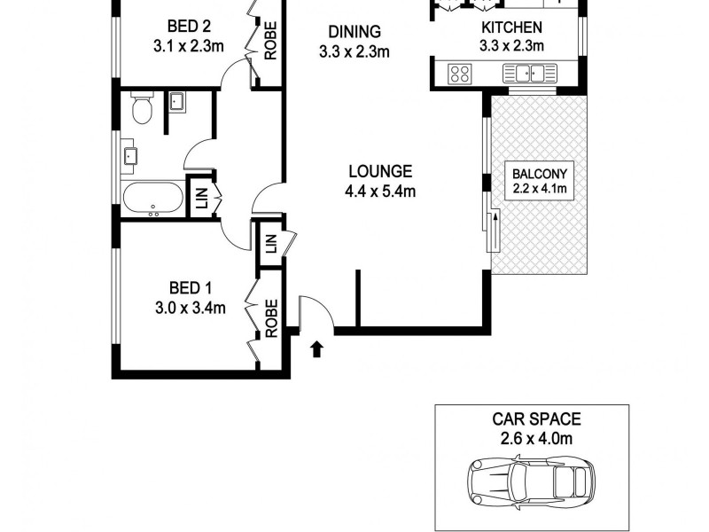 3/21 Park Street, Port Macquarie NSW 2444 Floorplan