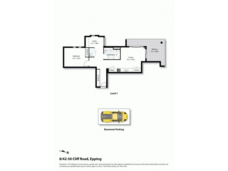 8/42-50 Cliff Road, Epping NSW 2121 Floorplan