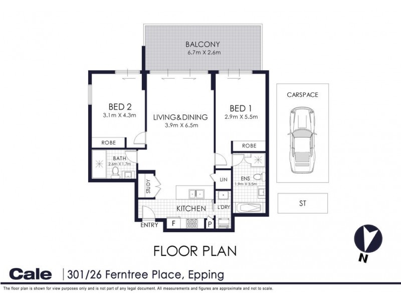 301/26 Ferntree Place, Epping NSW 2121 Floorplan