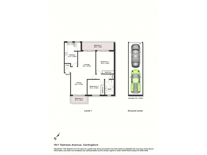 19/1-3 Tiptrees Avenue, Carlingford NSW 2118 Floorplan