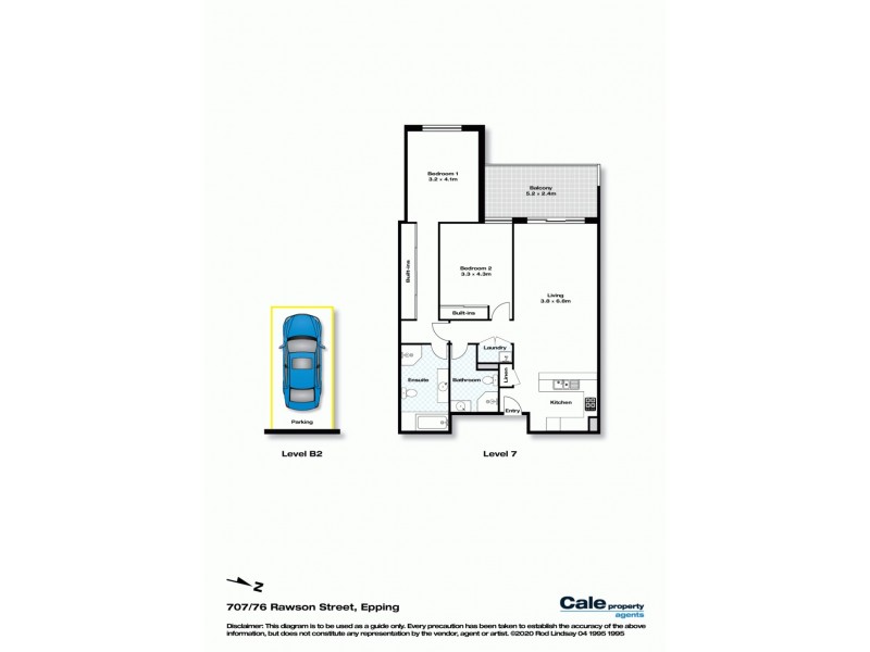 707/76 Rawson Street, Epping NSW 2121 Floorplan
