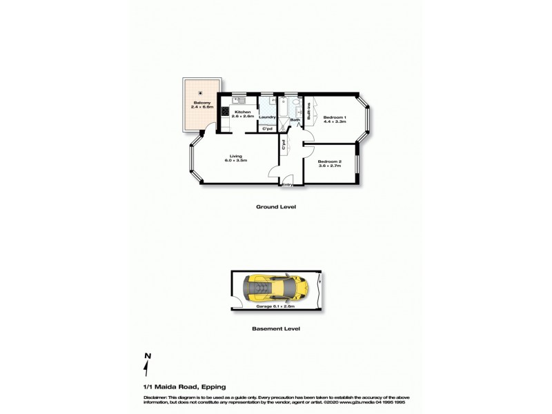 1/1 Maida Road, Epping NSW 2121 Floorplan