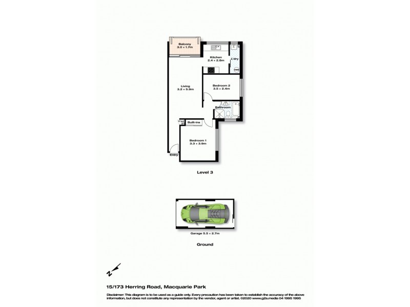 15/173 Herring Road, Macquarie Park NSW 2113 Floorplan