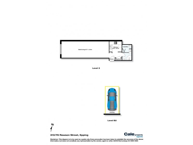 301/76 Rawson Street, Epping NSW 2121 Floorplan
