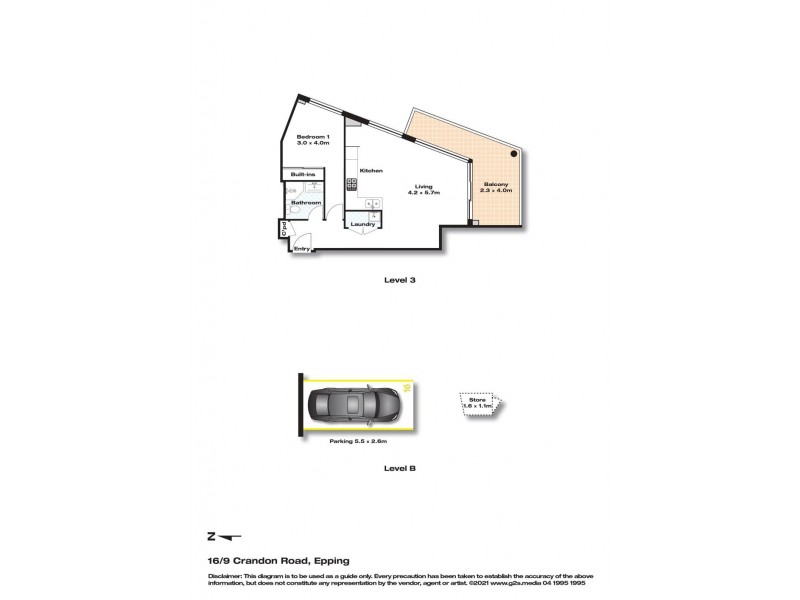 16/9 Crandon Road, Epping NSW 2121 Floorplan
