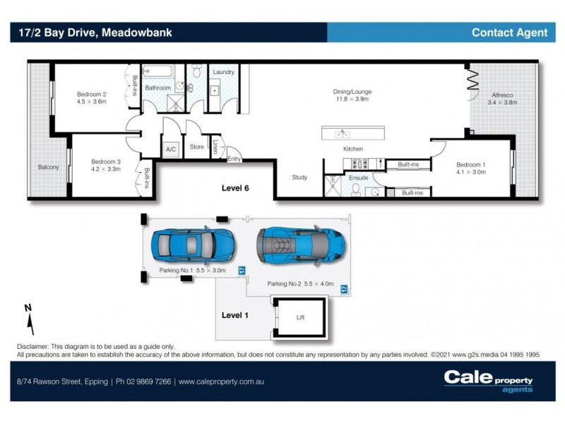17/2 Bay Drive, Meadowbank NSW 2114 Floorplan