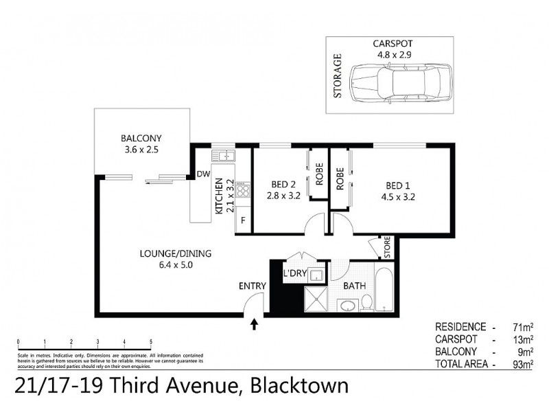 21/17-19 Third Avenue, Blacktown NSW 2148 Floorplan