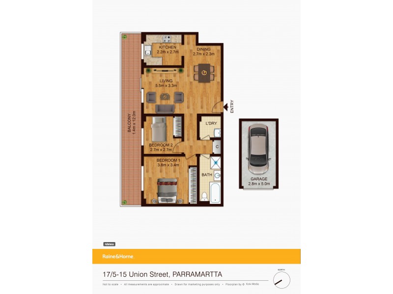 17/5-15 Union Street, Parramatta NSW 2150 Floorplan