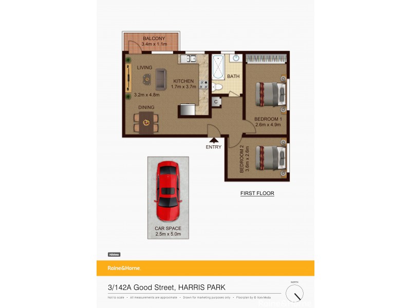 3/142a Good Street, Harris Park NSW 2150 Floorplan