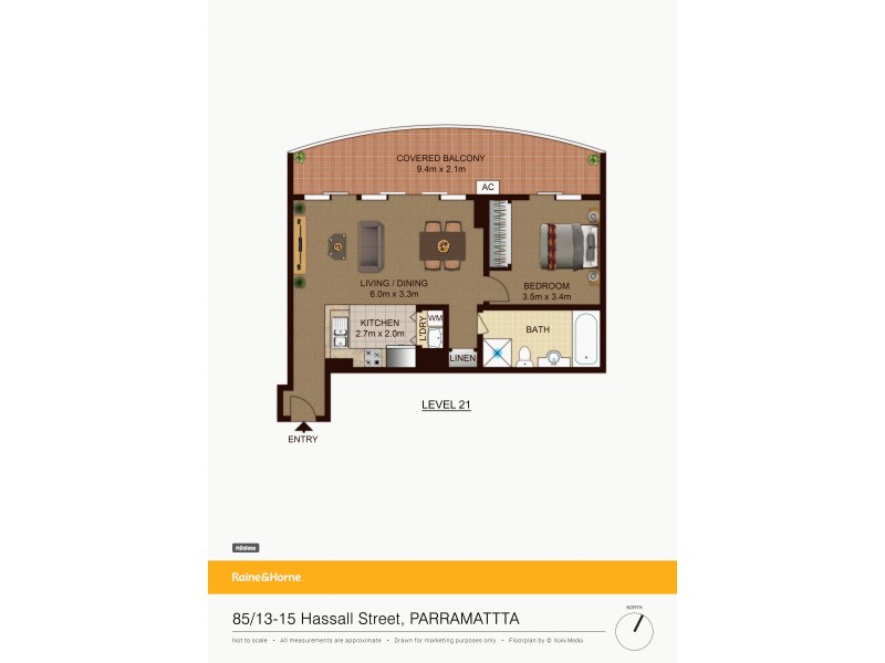 85/13-15 Hassall Street, Parramatta NSW 2150 Floorplan