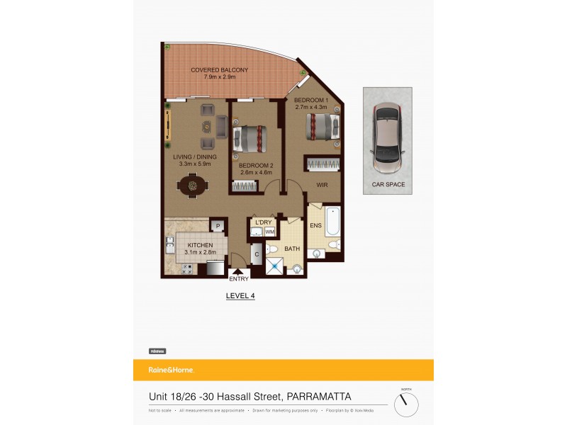 18/26-30 Hassall Street, Parramatta NSW 2150 Floorplan