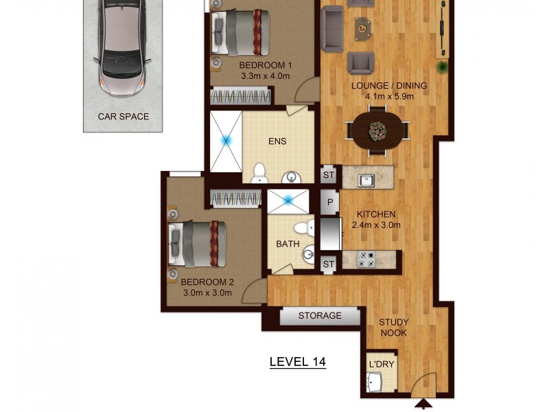 1403/12 Phillip Street, Parramatta NSW 2150