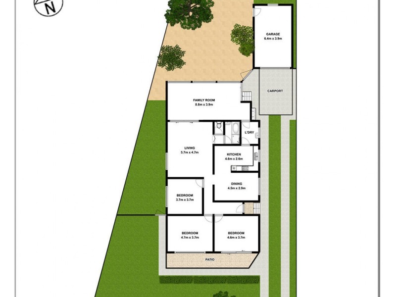 157 Smith Street, Pendle Hill NSW 2145 Floorplan