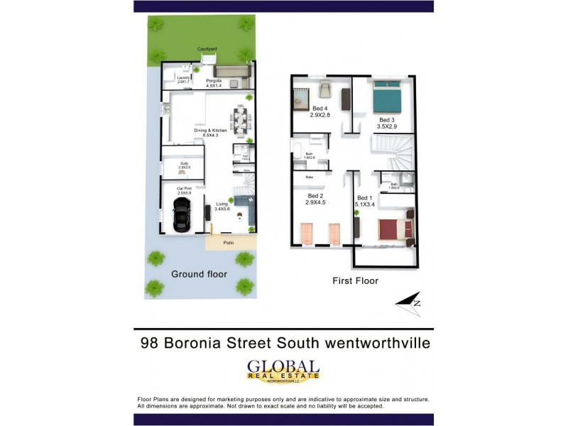 98 Boronia St, South Wentworthville NSW 2145 Floorplan