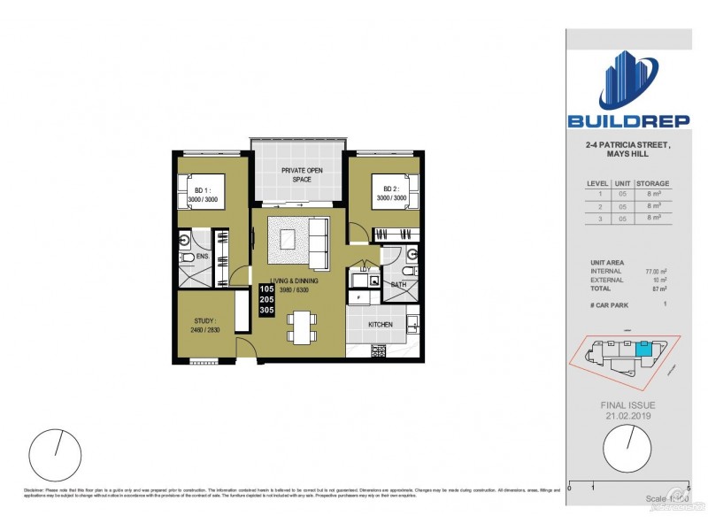 16/2-4 Patricia Street, Mays Hill NSW 2145 Floorplan