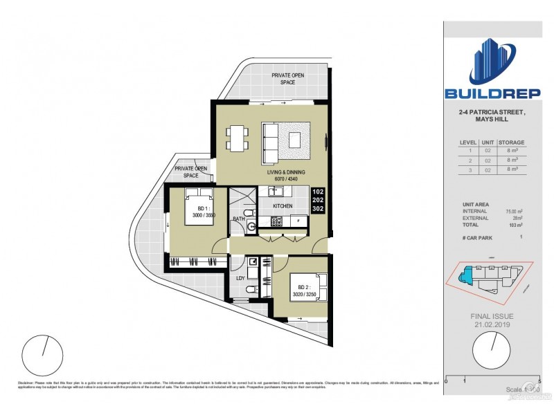 7/2-4 Patricia Street, Mays Hill NSW 2145 Floorplan