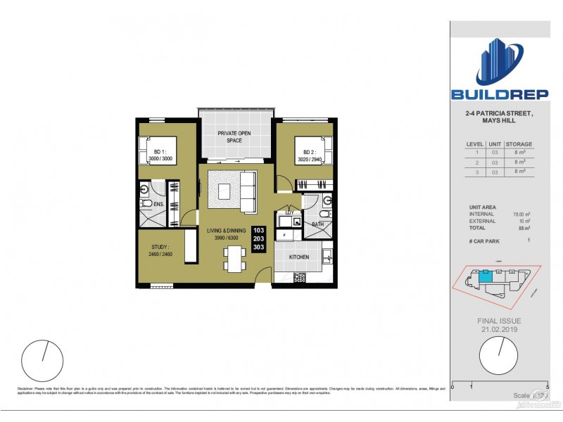 8/2-4 Patricia Street, Mays Hill NSW 2145 Floorplan