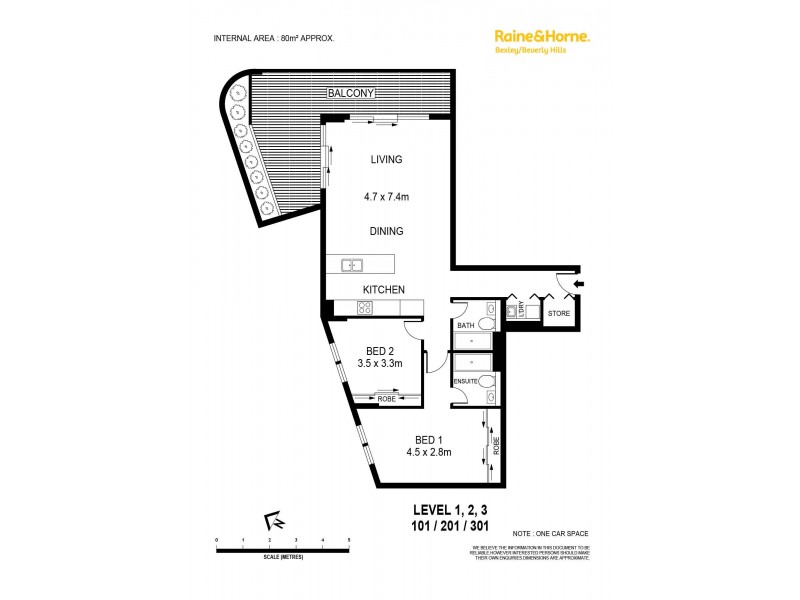 101/1-3 Harrow Road, Bexley NSW 2207 Floorplan