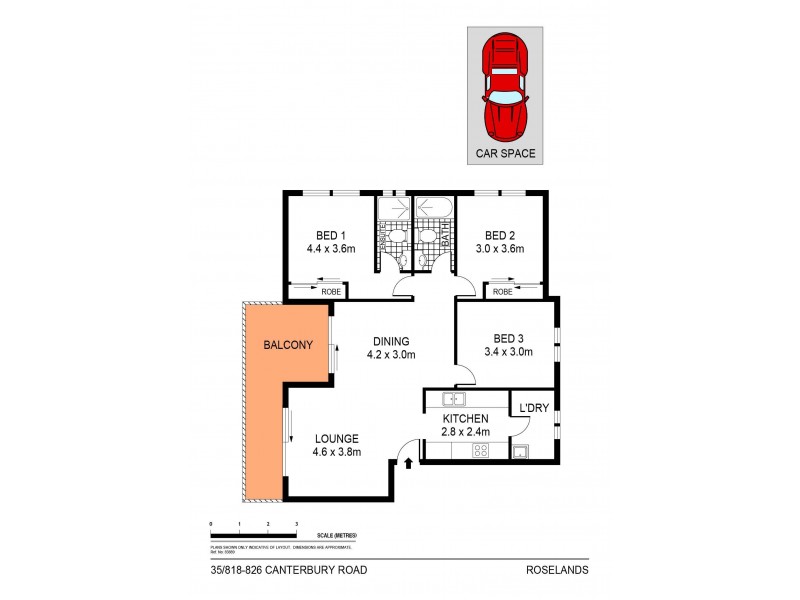 35/818 Canterbury Road, Roselands NSW 2196 Floorplan