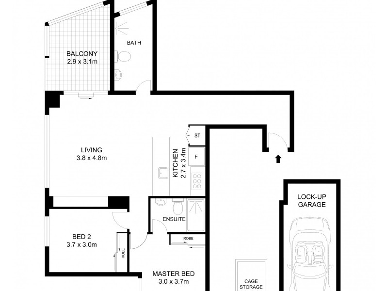 205/1-3 Harrow Road, Bexley NSW 2207 Floorplan