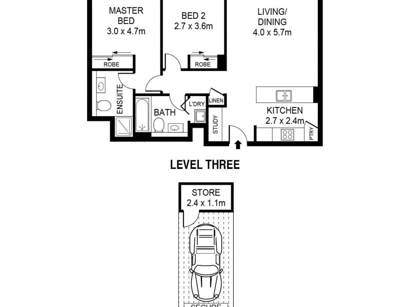 302/3 Sunbeam Street, Campsie NSW 2194 Floorplan