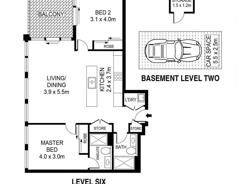 B605/3 Blake Street, Kogarah NSW 2217 Floorplan