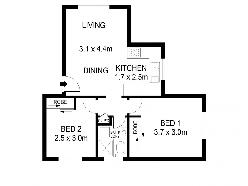 5/13 Kingsland Road, Bexley NSW 2207 Floorplan