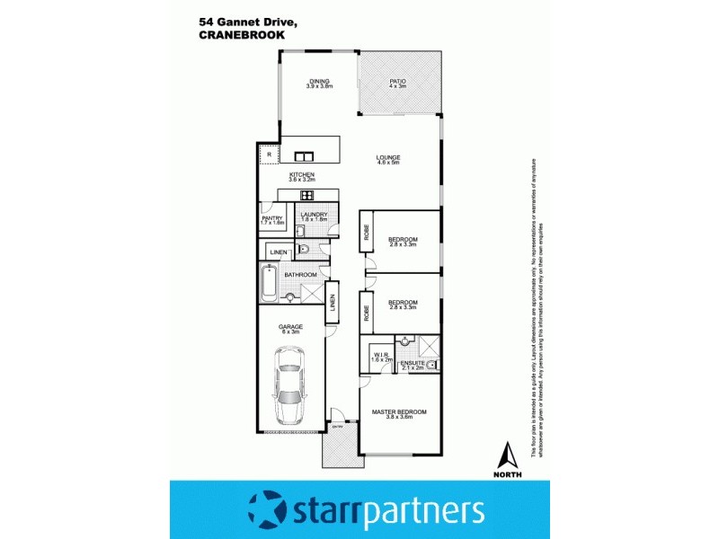 54 Gannet Drive, Cranebrook NSW 2749 Floorplan