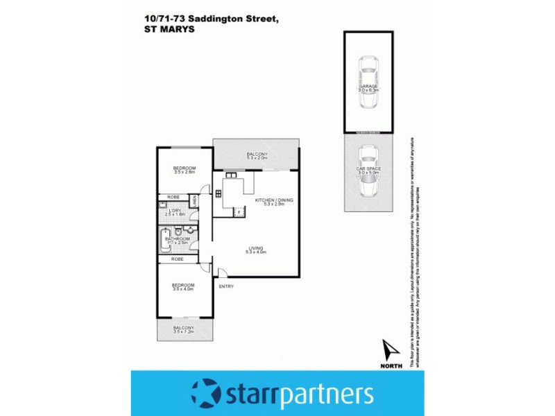 10/71-73 Saddington Street, St Marys NSW 2760 Floorplan
