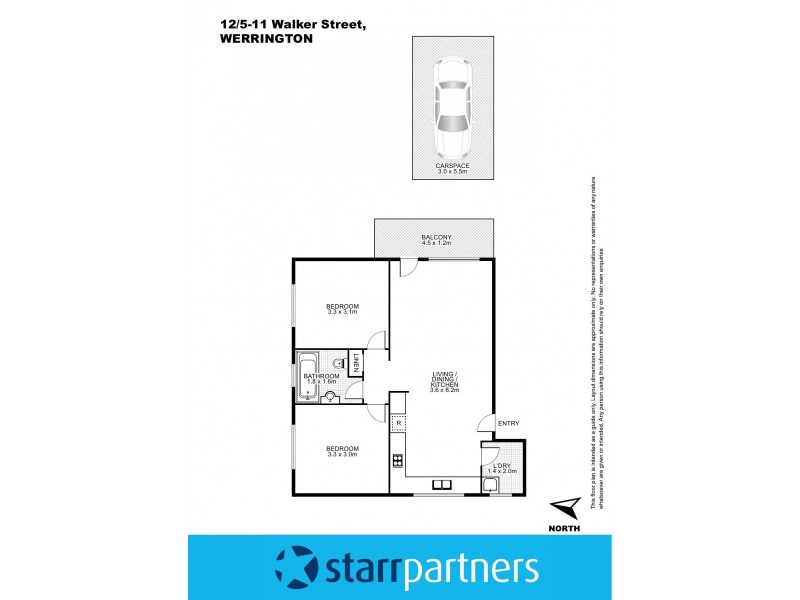 12/5-11 Walker Street, Werrington NSW 2747 Floorplan