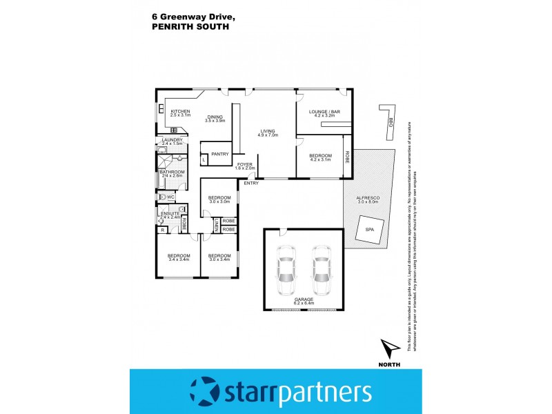 6 Greenway Drive, South Penrith NSW 2750 Floorplan
